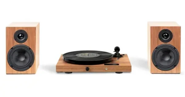 Pro-Ject JukeBox E1 HiFi Set Wood / Kompletný stereofónny audio systém s gramofónom (9pjukee1hsw)