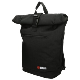 Roll top batoh Enrico Benetti Amsterdam Notebook Backpack Black