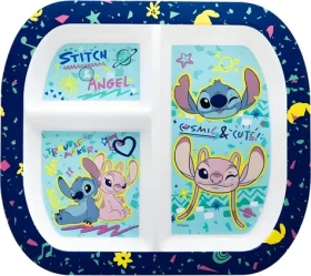STOR Detský obdĺžnikový tanier Stitch / Detský tanier / bez BPA / do mikrovlnky (60562)