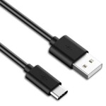 PremiumCord prepojovací USB 2.0 kábel s konektormi USB-C - USB-A čierny 2m (8592220017415)