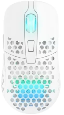 XTRFY M42 Wireless biela / herná bezdrôtová myš / optická / 19000 DPI / 6 tlačidiel / RGB / 2 veľkosti / 2.4GHz (M42W-RGB-WHITE)