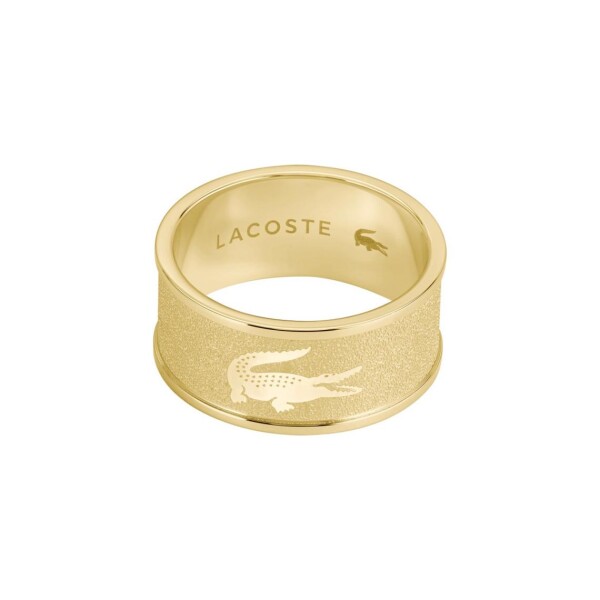 Lacoste Štýlový pozlátený prsteň pre mužov Backhand 2040486 66 mm