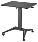 Maclean MC-453 B čierna / Pojazdný stolík na notebook / nastaviteľná výška / nosnosť 8 kg (MC-453B)