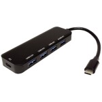 TRITON VALUE Hub USB 3.2 Gen 1, 4-portowy, kabel połączeniowy typu C, z 1 portem PD