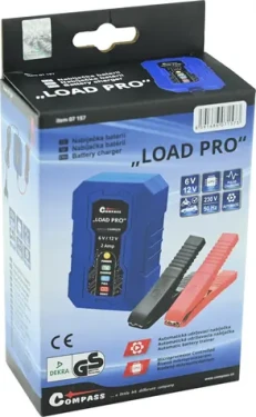 Compass LOAD PRO 2A / Automatická nabíjačka autobatérií / 6V/12V / 4-120 Ah / IP65