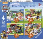 Ravensburger Tlapková patrola 4 v 1 - 12+16+20+24 dielikov