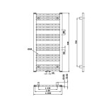 Bruckner - ALBRECHT vykurovacie teleso 600x930 stredové pripojenie, biela 600.116.4