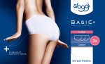 Dámske nohavičky Basic+ Midi 3P – WHITE – biele 0003 – SLOGGI WHITE 46