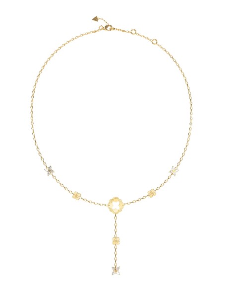 Guess Elegantný pozlátený náhrdelník Wild Flower JUBN05496JWYGT/U