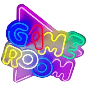 BELINE Neon lampička Game Room / RGB / USB napájanie / nástenná / 35,5 × 33,5 cm