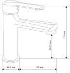 MEXEN/S - Saber R62 Set umývadlové a vaňové batérie s príslušenstvom, čierna 72103R62-70