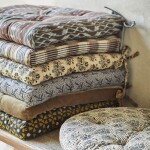 MADAM STOLTZ Zamatový sedák Dusty Green 45 × 45 cm