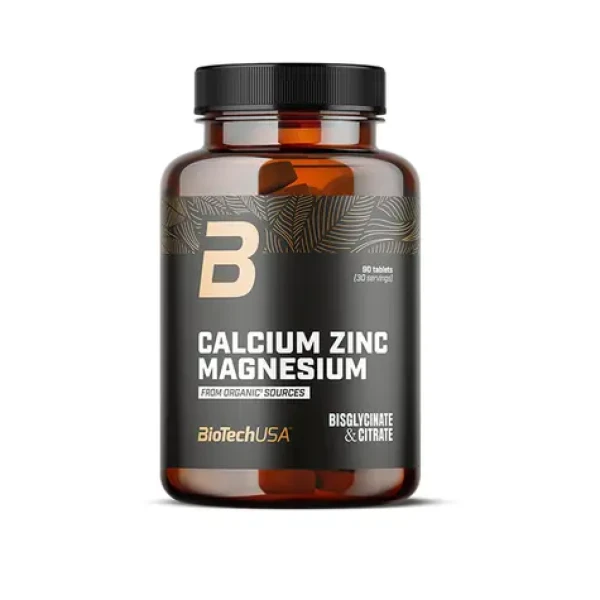 BioTech Calcium Zinc Magnesium (Organic Sources) 90 tbl (18451)