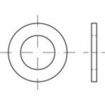 Podložka ocel 5000 ks TOOLCRAFT TO-5433789; TO-5433789