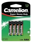 Camelion Super Heavy Duty AAA (R03) zelená / Batéria / Zinkochloridová / 4 ks (10000403)