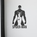 Veselá Stena Samolepka Spiderman silueta Farba: zelená, Veľkosť: 80 x 49 cm