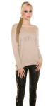 Trendy Koucla pulli NEWYORK with rhinestones Einheitsgroesse