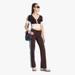 Kalhoty adidas Straight Pants Aurora Cofee M