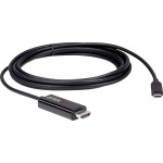 ATEN USB-C® / HDMI káblový adaptér USB-C ® zástrčka, Zástrčka HDMI-A 2.70 m čierna UC3238 Kábel pre displeje USB-C®; UC3238