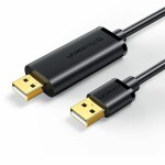 Ugreen Data Link kábel USB-A 2.0 (M) - USB-A (M) 2m čierna (6957303822331)