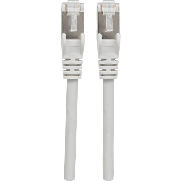 Intellinet 317191 RJ45 sieťové káble, prepojovacie káble CAT 6A S/FTP 3.00 m sivá fóliové tienenie, tienenie pletivom, bez halogénov 1 ks; 317191