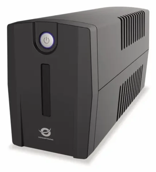 Conceptronic ZEUS07E čierna / Záložný zdroj UPS / 600 W / Line-Interaktiv / 4X IEC C13 / USB / 2x RJ45 / AVR (ZEUS07E)