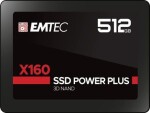 EMTEC Power Plus X160 512GB / 2.5 / SATA III / 3D TLC / R: 520MBps / W: 500MBps / MTBF 2mh / 3y (ECSSD512GNX160)