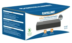 Intellinet 561730 čierna / Switch / 8- Port / 100 Mbps / Desktop / bez ventilátora (561730)