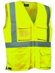 Reflexná pracovná vesta Cofra SEKI Farba: Reflexná žltá, Veľkosť: 2XL (CASEKI_00_2XL)