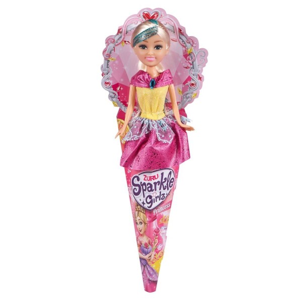 Zúru Víla Sparkle Girlz s krídlami v kornútku zelená