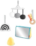 SKIP HOP Deka na hranie s drevenou hrazdičkou Discoverosity Montessori 0m+