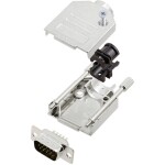 TRU COMPONENTS TCDTZK09HDP15K 7709036 sada D-SUB kolíkové lišty 180 ° Pólov: 15 spájkovaný 1 ks; 7709036