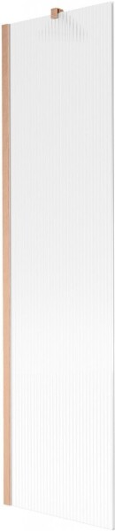 MEXEN/S - Next vaňová zástena FIX 50 x 150, prúžky, meď kartáčovaná 895-050-000-00-09-65