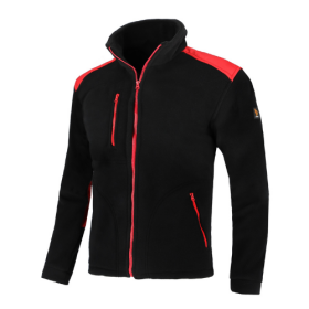 Procera Black/Red fleece mikina 350 S-3XL