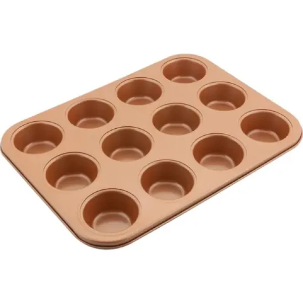 Lamart Copper Forma na muffiny / 35.5 x 26.5cm / oceľ (8590669299737)