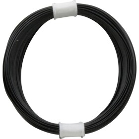 Donau Elektronik 110-1 opletenie / lanko, 1 x 0.04 mm², čierna, 10 m; 110-1