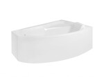 BESCO - Asymetrická vaňa RIMA - Nožičky k vani - S nožičkami, Rozmer vane - 170 × 110 cm, Spôsob prevedenia - Ľavé VANRIM170L+OLVPINOZSTELWD