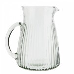 MADAM STOLTZ Sklenený džbán Glass Jug Grooves 1,5 l