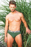 Nohavičky Key MPP 240 A25 Bamboo A'2 M-2XL černo-zelená L
