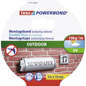 Tesa OUTDOOR 55751-00001-03 montážna páska tesa® POWERBOND čierna (d x š) 5 m x 19 mm 1 ks; 55751-00001-03