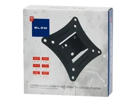 Blow Nízkoprofilový držiak TV 10-27" čierna / Držiak pre TV / VESA 100x100 mm / nosnosť 15 kg / naklápanie, otáčanie (76-852#)