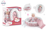 Mamido Mamido Bábätko bábika v hniezdečku s doplnkami MT1206