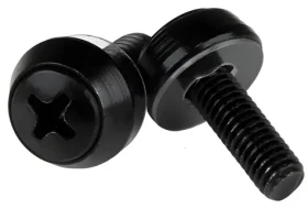 StarTech Montážne skrutky M5 čierne / Skrutky / 50 ks / dĺžka 12 mm (CABSCREWSB)