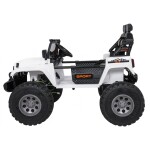 Mamido Elektrické autíčko Extreme Sport 4x4 s premenlivou veľkosťou bielej