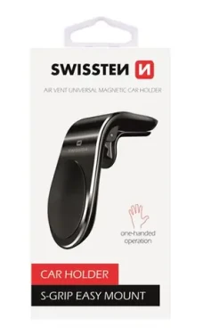 SWISSTEN EASY MOUNT čierna / Magnetický držiak do ventilácie auta (65010700)