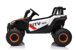 Mamido Mamido Elektrické autíčko Buggy Madman biele | UTV-MX 4x4 | EVA kolesá | 12V 10Ah | EKO koža