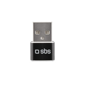 SBS Adaptér USB samec - USB-C samica čierna (TEADAPTUSBTC)