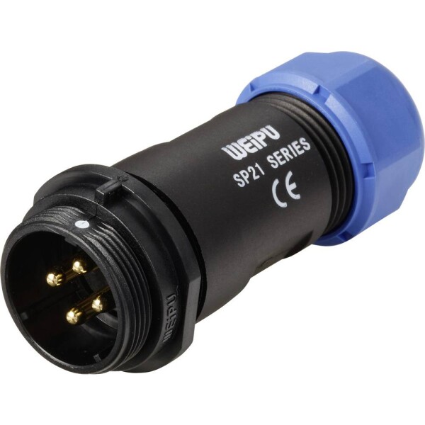 Weipu SP2111 / P 4 I guľatý faston, 1 ks; SP2111 / P 4 I