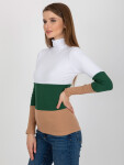 Dámsky rolák RV BZ 8465 1.08P bielo-zelený - FPrice UNI