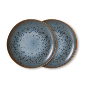 HK living Keramický talíř 70's Mineral Ø 22 cm – set 2 ks